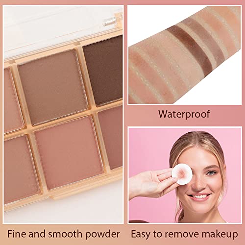 CAKAILA Nude Pink Matte Eyeshadow Palette - 10 Pigmented Shades