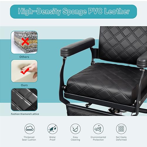 Heavy Duty Barber Chair - 700 LBS Capacity Salon Styling