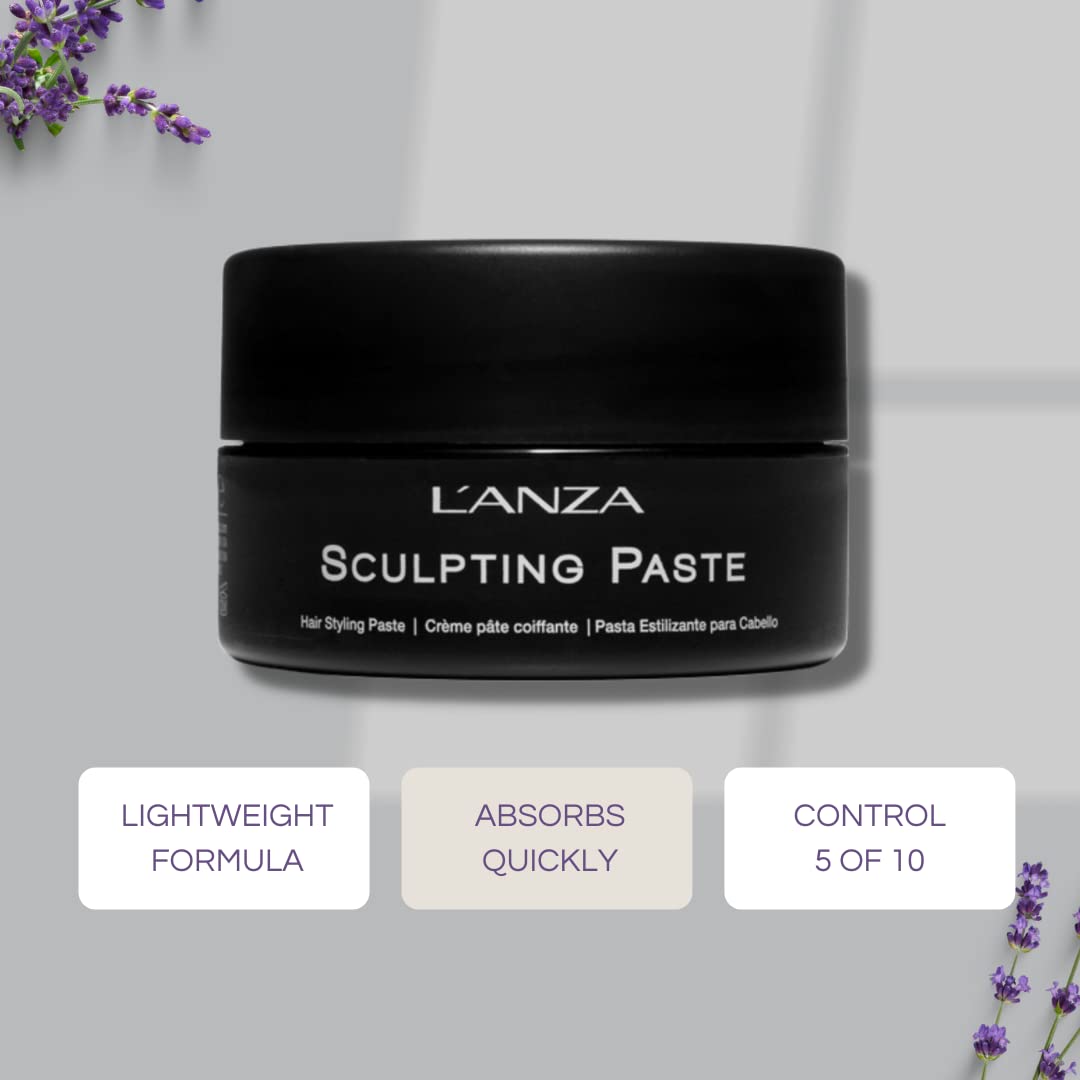 L'ANZA Healing Style Sculpting Paste with Strong Hold Effect, Sculpts & Defines Hair While Styling, With Advanced Control Technology and Natural Ingredients, Suitable for All Hair Types (3.4 Fl Oz)