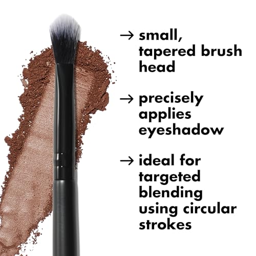e.l.f. Blending Brush, Makeup Brush For Blending Eyeshadow & Concealer, Dome-Shaped, Made With Synthetic Bristles, Vegan & Cruelty-Free