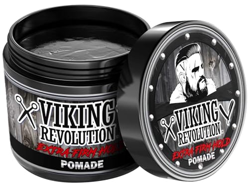 Viking Revolution Extreme Hold Pomade for Men, 4oz
