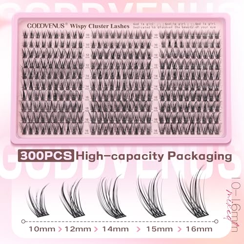 Wispy Lash Clusters - Natural DIY Eyelash Extensions 10-16mm