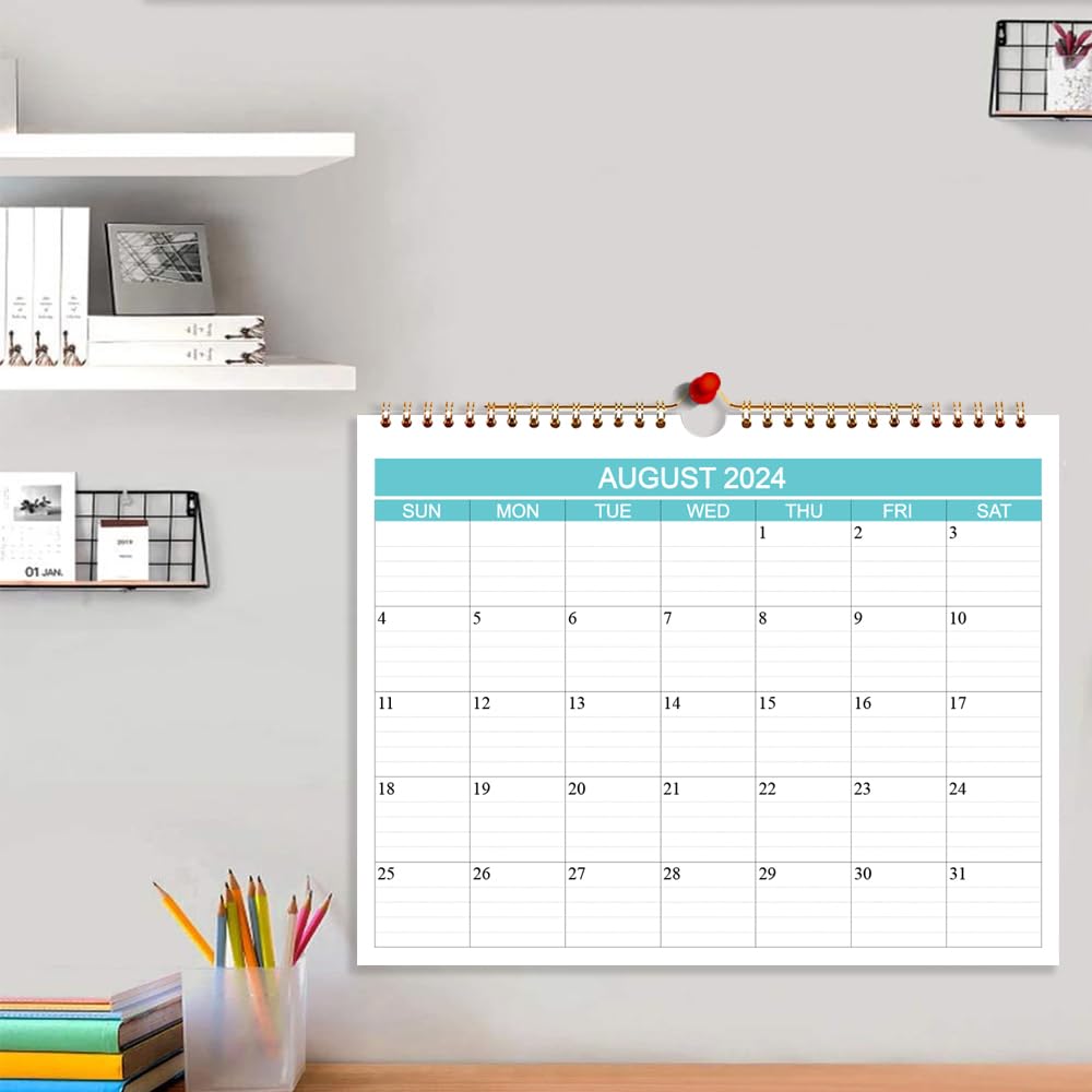 Calendar 2024-2025 - Wall Calendar Runs from Sep 2024 to Dec 2025-16 Monthly Calendar with Thick Paper for Planning and Organizing for Home or Office, Calender Planner, 8.5 x 11 In 2024 25 Calendars