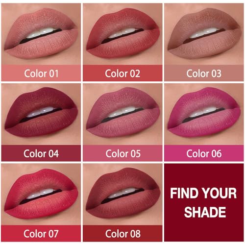 Nude Lip Liner & Lipstick Combo Set - Long Lasting Waterproof