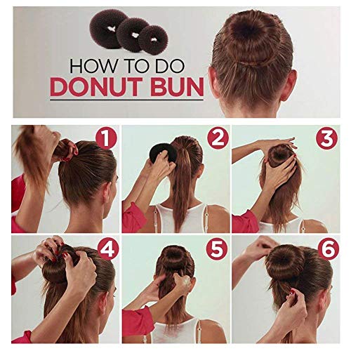 Foam Hair Bun Maker Set with French Twist Clip & Pins