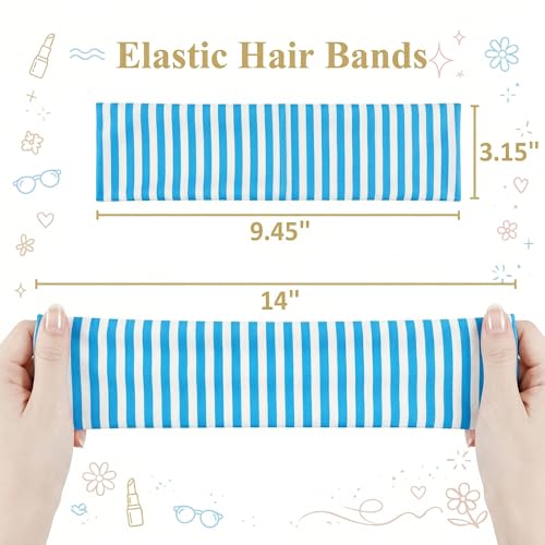 Waliah 6-Piece Striped Headbands for Women, Non-Slip
