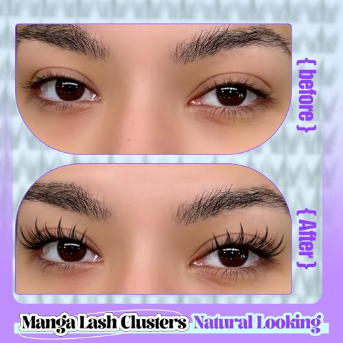 Manga Eyelash Clusters - 10-16mm Spiky Anime Lash Extensions