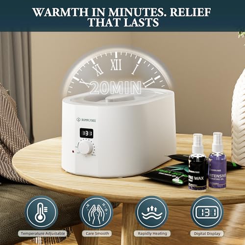 BUMPLYBEE Paraffin Wax Machine for Hands & Feet - 3500ml Digital Wax Bath