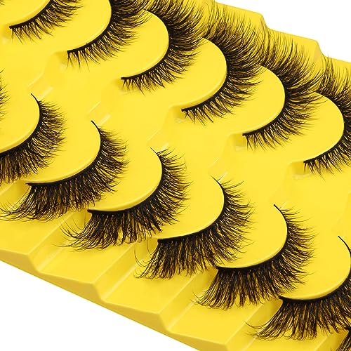 Fox Eye False Eyelashes - 9 Pairs Wispy Mink Lashes