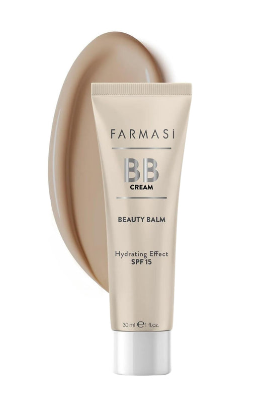 FARMASi Make Up BB Cream Beauty Balm, Full-Coverage Foundation, Concealer, Moisturizer BB Cream for All Skin Types, 1 fl. oz. / 30 ml (Medium)