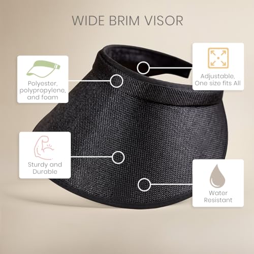Wide Brim Visor Sun Hat for Women | UV Protection