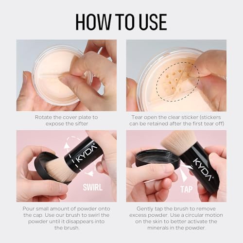 Mineral Powder Bronzer, SPF 35 Natural Glow Contour Sunscreen Loose Powder, Blendable Formula Buildable Coverage Lightweight and Oil Control Makeup Face Contour Powder-Warmth, 0.28oz