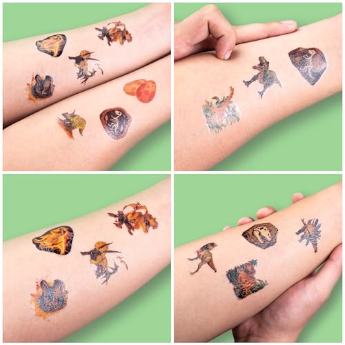 120 PCS Dinosaur Temporary Tattoos for Kids - 3D Party Favors