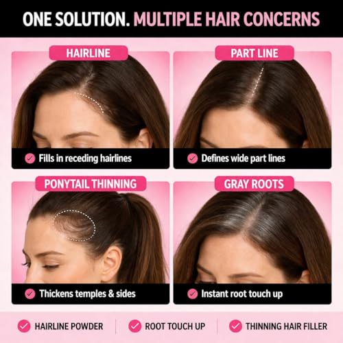 VELO Root Touch Up Hair Color Powder - Gray Cover, Long Lasting, Travel-Ready