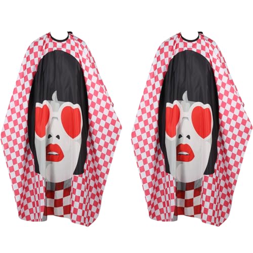 YELEGAI Professional Hair Cutting Cape (2 Pack) with Adjustable Snap Closure – Fashionable Woman
