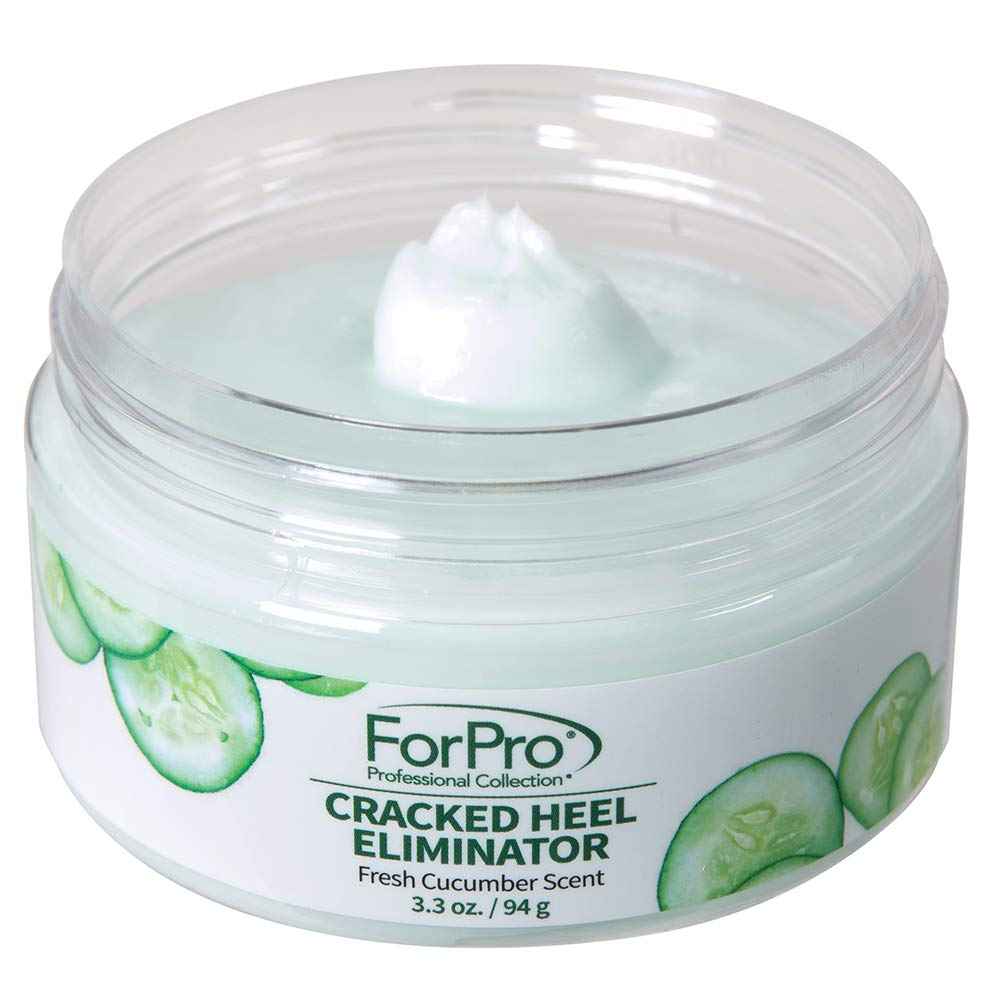 ForPro Professional Collection Cracked Heel Eliminator, Fresh Cucumber Scent, Intensive Repair Treatment for Rough, Dry & Cracked Heels, Reduces Calluses & Skin Build Up, 3.3 oz.