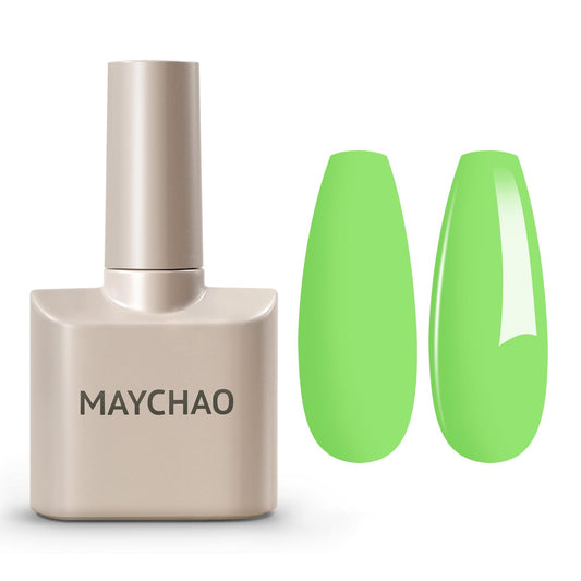 MAYCHAO 15ML Gel Nail Polish 1Pc Sour Apple Gel Polish Soak Off UV LED Nail Lamp Curing Nail Polish Gel for Nail Art Manicure Salon DIY at Home, 0.5 OZ