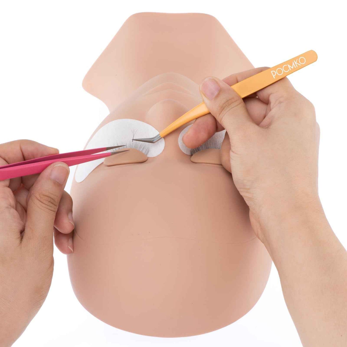 POCMKO Lash Tweezers for Eyelash Extensions, Lash Extension Tweezer Kit for Beginner, Colorful Eyelash Tweezers Set of 5 for Volume, Isolation and Classic Lashes