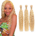 613 Blonde Deep Wave Human Hair Bundles 30-34 inch