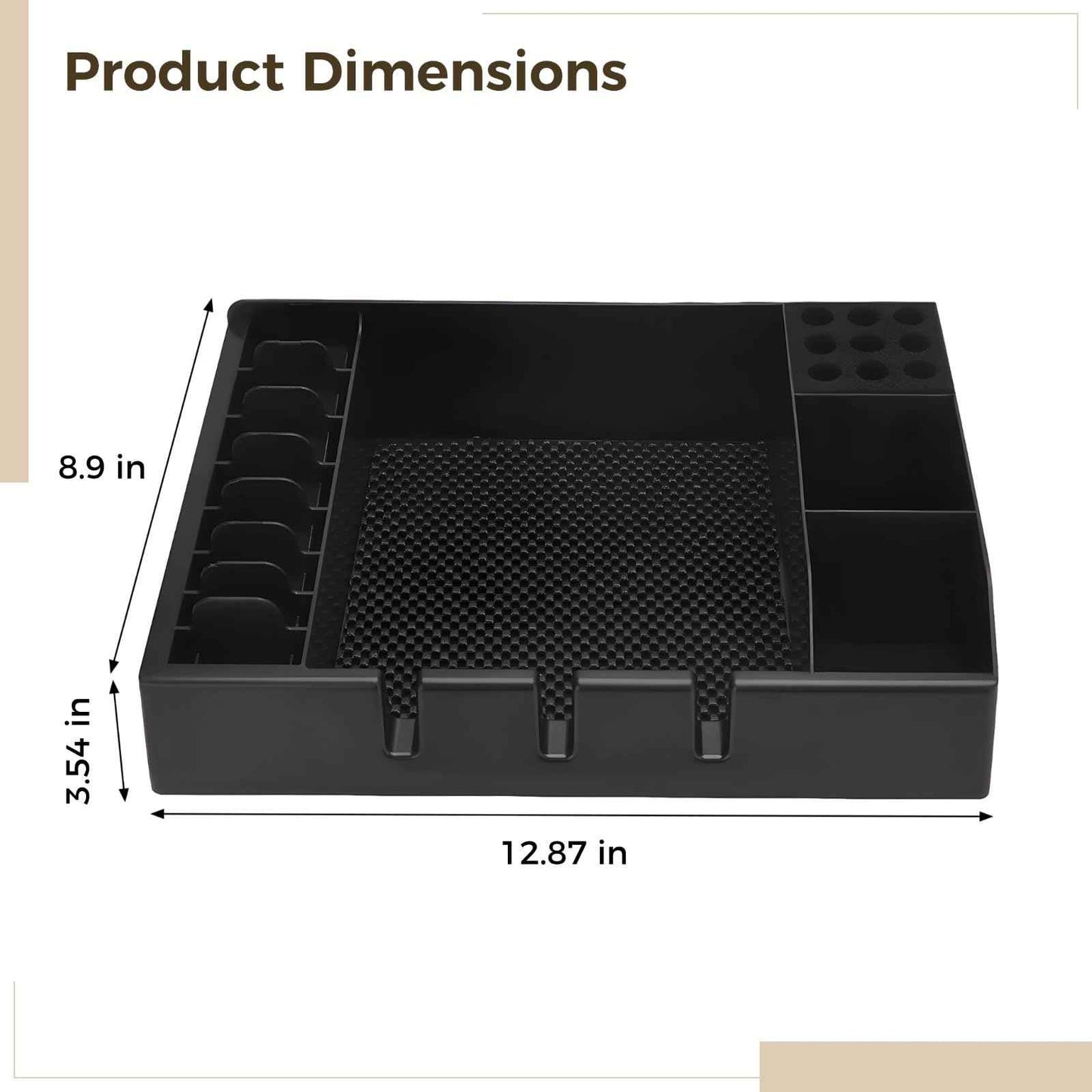 Hair Clipper Organizer Case, Multifunctional Barber Tray for Salon, Ideal for Storing Clippers, Scissors, Combs, and Other Tools, Non-Slip ABS Plastic Design