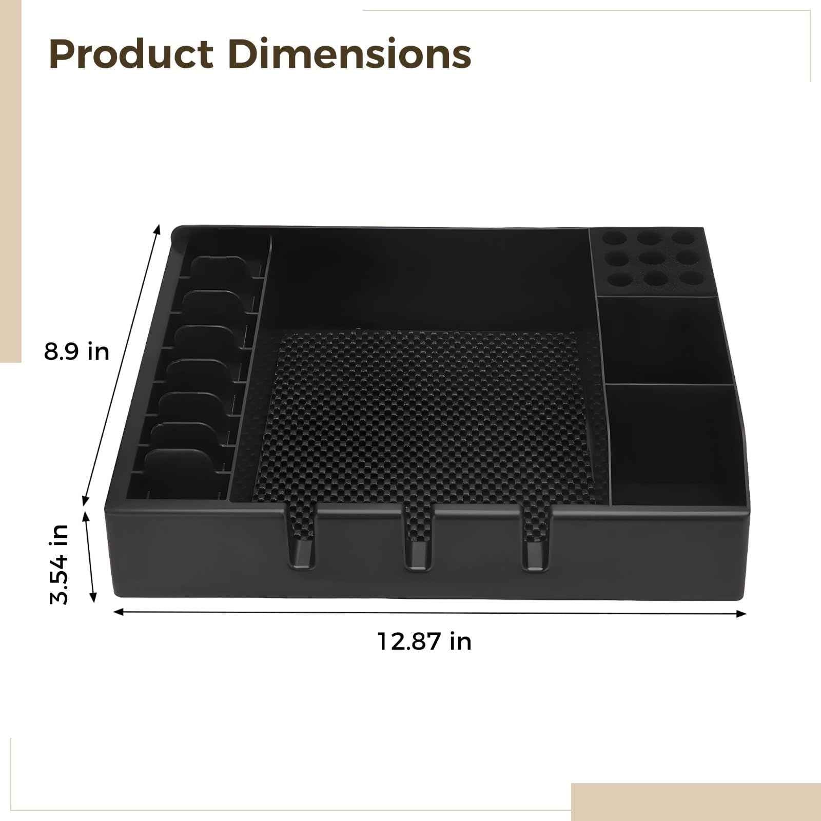 Hair Clipper Organizer Case, Multifunctional Barber Tray for Salon, Ideal for Storing Clippers, Scissors, Combs, and Other Tools, Non-Slip ABS Plastic Design