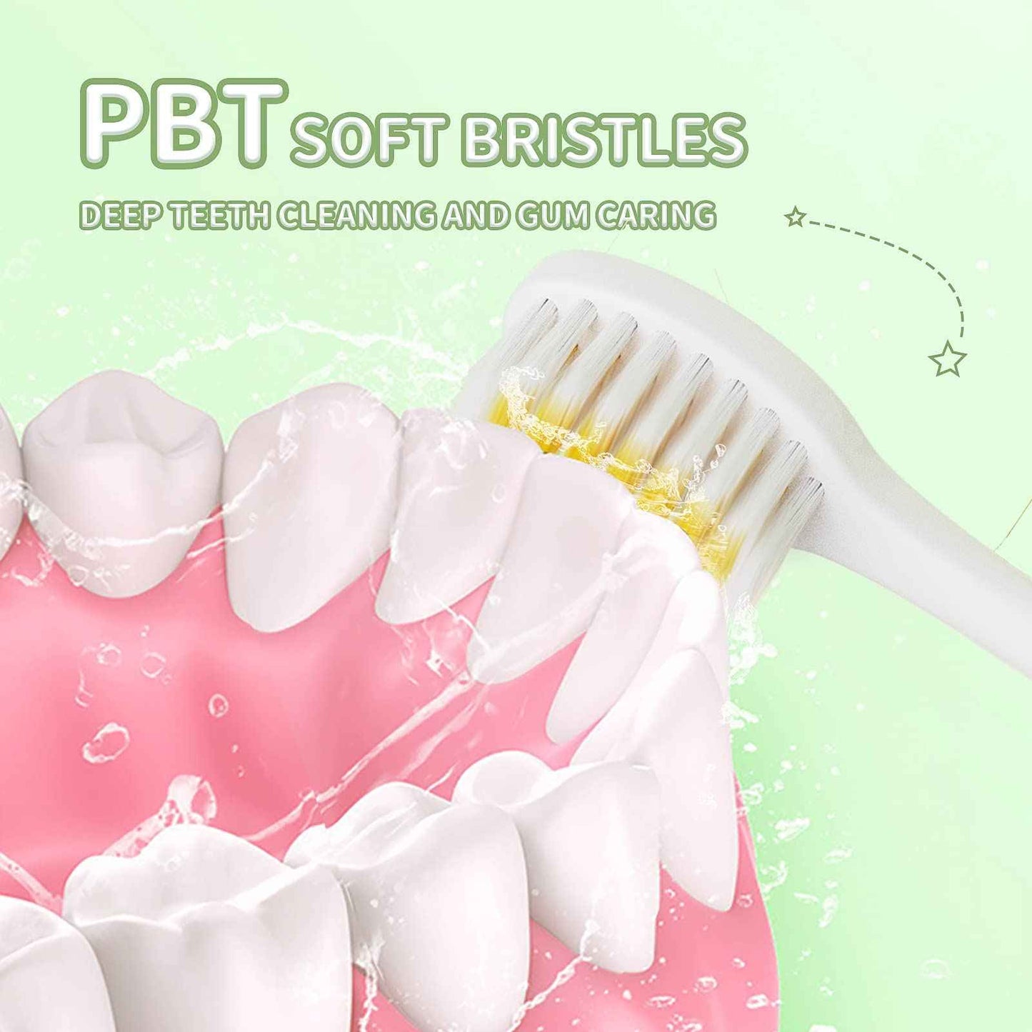 RexCodar Kids Electric Ultrasonic Toothbrush, U Shaped IPX7 Waterproof with 5 Smart Modes (Cartoon Duck, Ages 2-6)