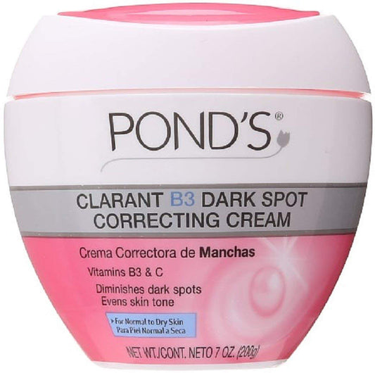 Pond's Clarant B3 - Normal to Dry Skin Dark Spot Correcting Cream 7 oz (Pack of 4)