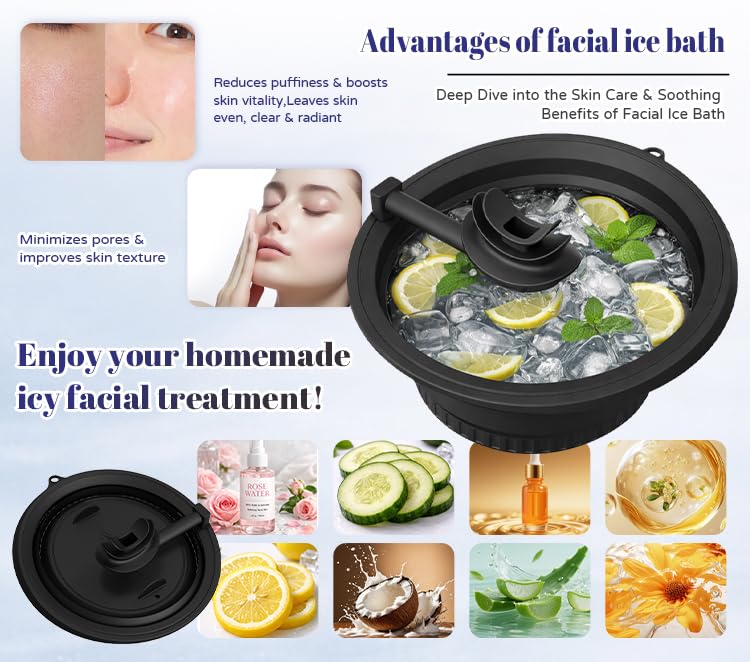 Face Ice Bath Bowl with Breathing Tube - Cold Plunge Skincare