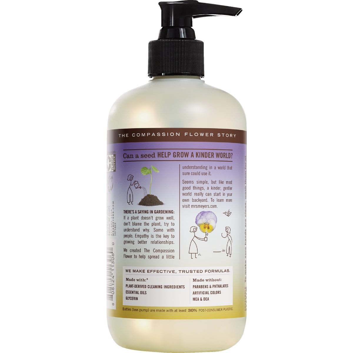 Mrs Meyer's Compassion Flower Hand Soap, 12.5 FZ