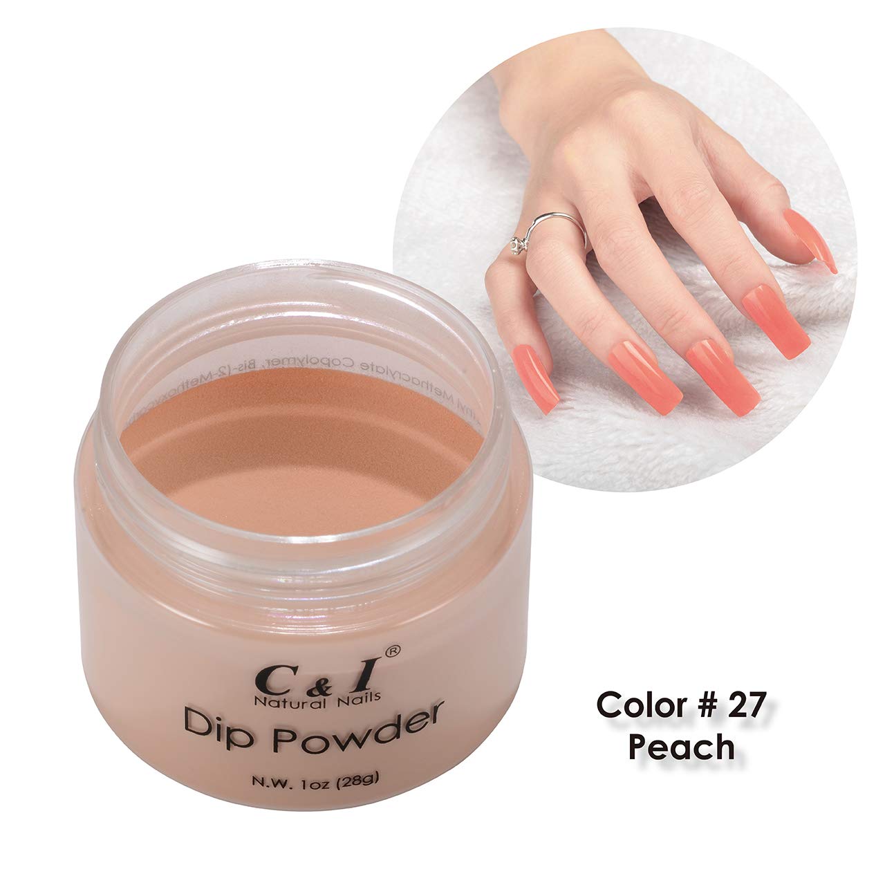 C & I Dipping Powder Color No.027 Peach Yellow Color System