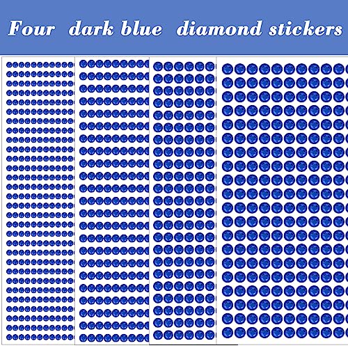 1799 Pcs Self-Adhesive Rhinestone Stickers 3-6mm