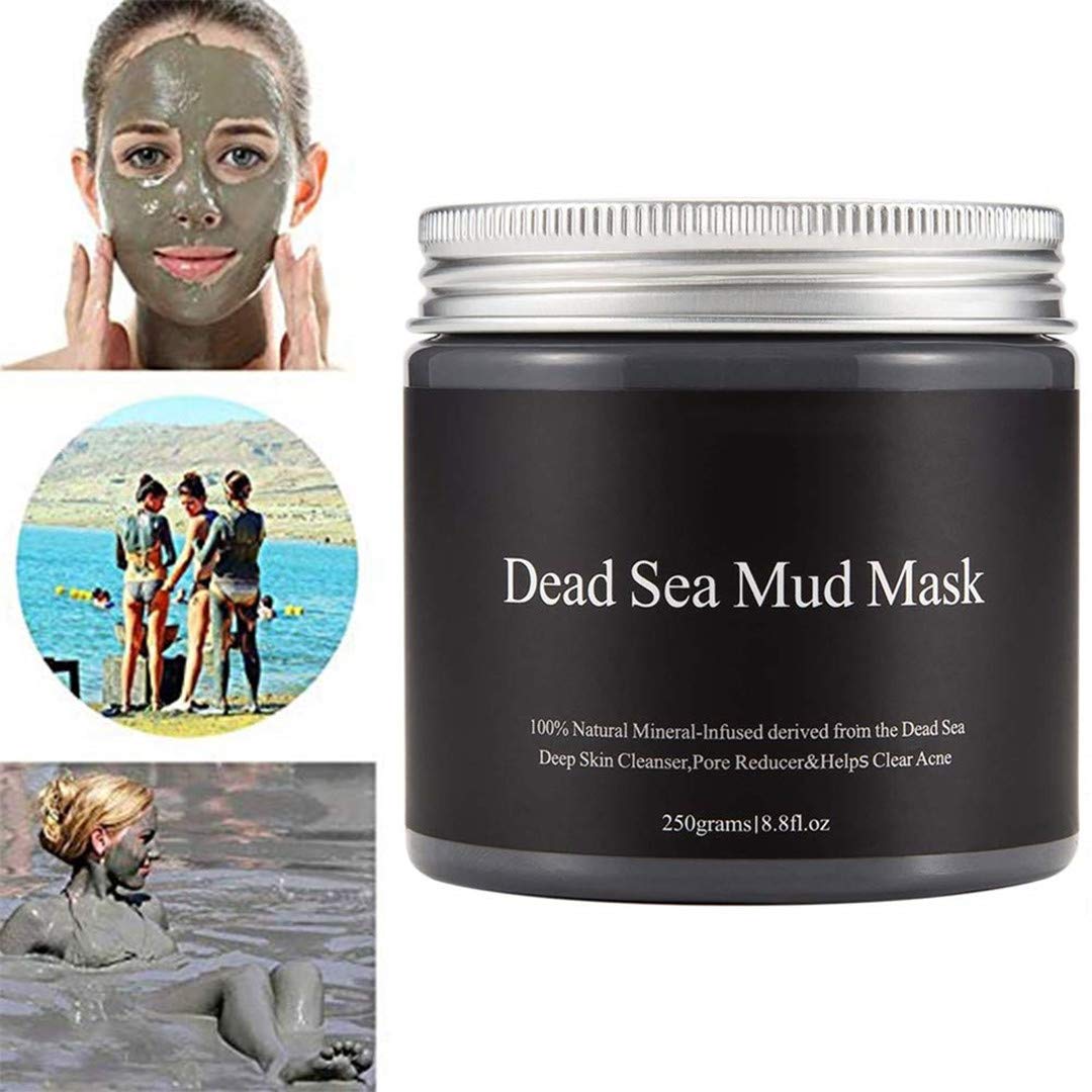 Mud Mask for Face and Body Nourishing, Deep Pore Cleansing, Acne and Blackheads Treatment, Anti Aging and Anti Wrinkle, Organic Natural Facial Mask for Smoother and Softer Skin More Flexible (8.8 oz)