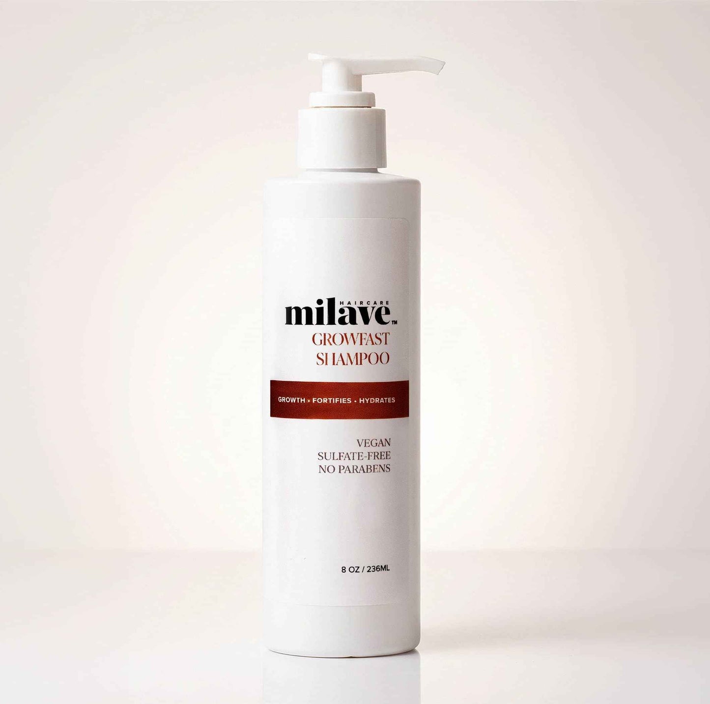 Milave Growfast Shampoo, Strengthens Hair, Combats Hair Loss with Procapil™, Vegan, Sulfate & Paraben Free, Color Safe (8 fl. oz.)