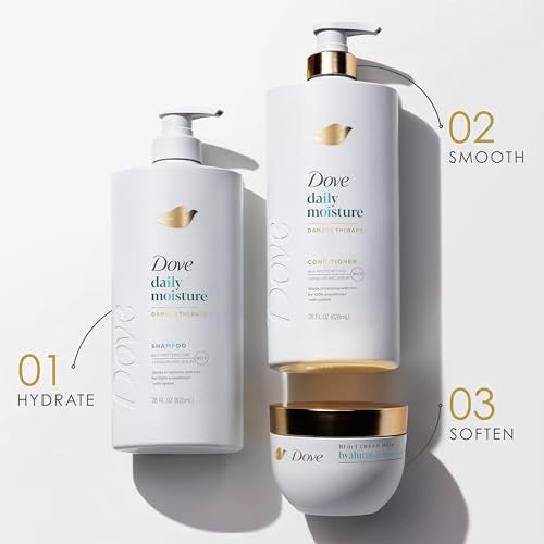 Dove Daily Moisture Shampoo with Hyaluronic Serum, 28 Fl Oz