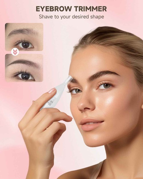 Bikini Trimmer for Women, Rechargeable 4H Use Electric Razors for Women with LED Display Painless 5 in 1 Facial Nose Pubic Hair Removal IPX7 Waterproof Body Shaver for Leg Armpit Eyebrows Femal Gift