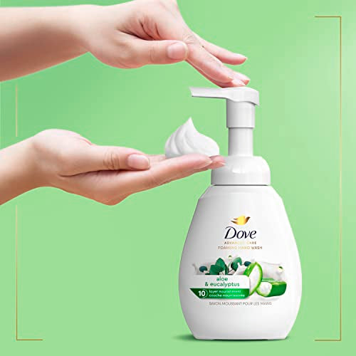Dove Foaming Hand Wash Aloe & Eucalyptus Pack of 4 - Moisturizing Germ-Removing Soap
