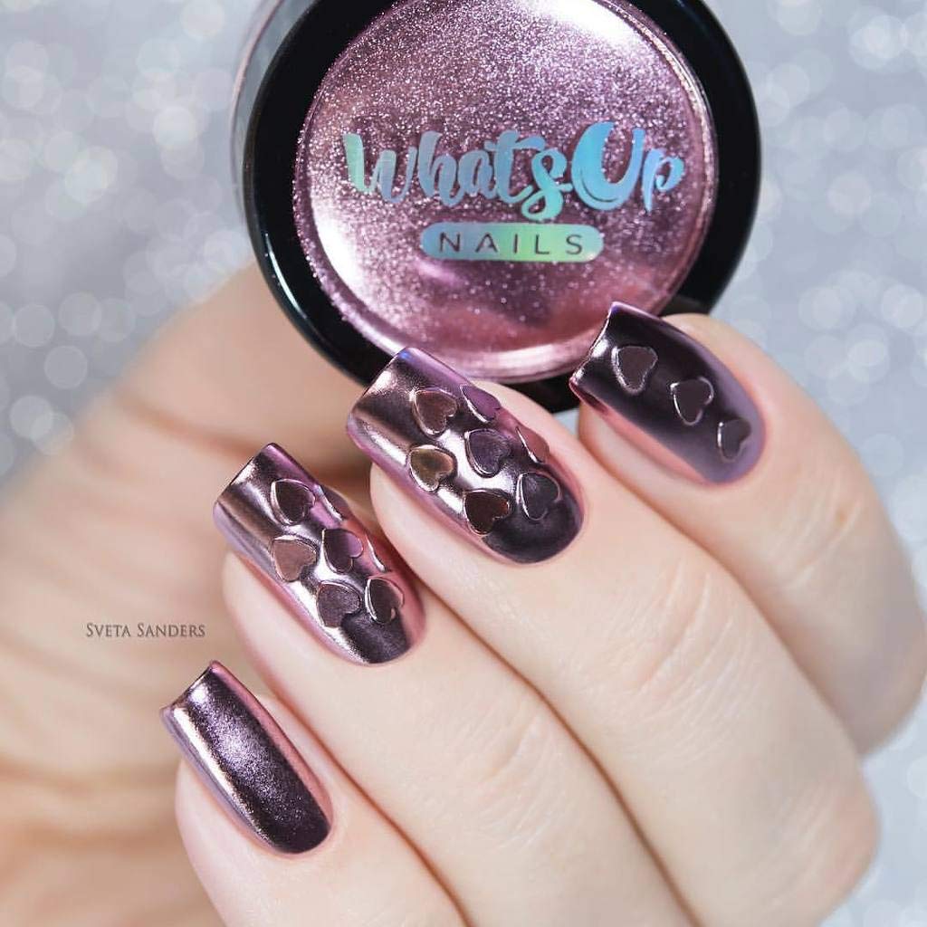 Whats Up Nails - Rose Chrome Powder For Mirror Nails