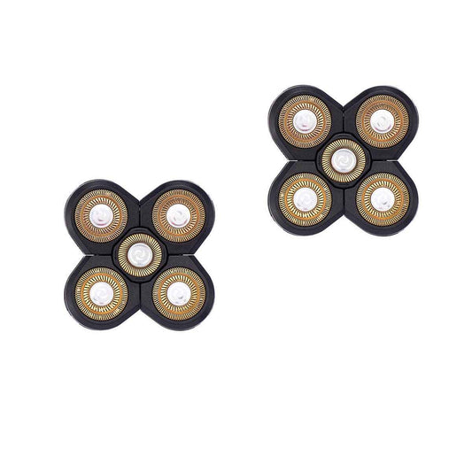 Roziapro Replacement Shaver Head Blade Cutters 5D Floating Shaving Waterproof Electric Razor (Gold Pack2)