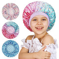 Satin Sleep Bonnet for Kids - 3 Pack Hair Cap for Curly Hair