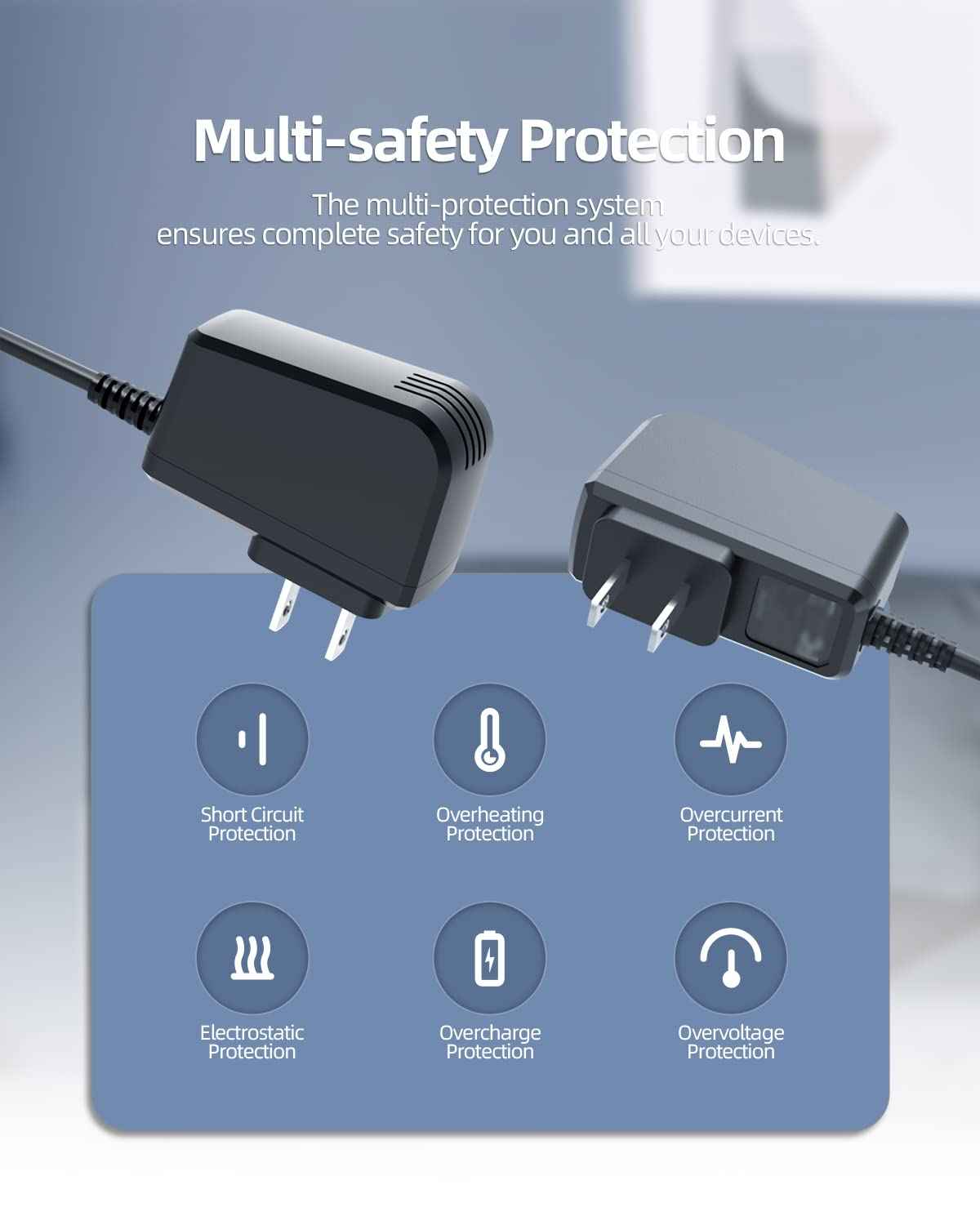 Charger Replacement for Wahl Trimmer 9888L, 5622, WNT-9, WNT-8, 9854L, 9918D, 5623, 79608, 4.2V Charger Cord for ZD5F042060US, S003HU0420060 Shaver Razor Beard Clipper