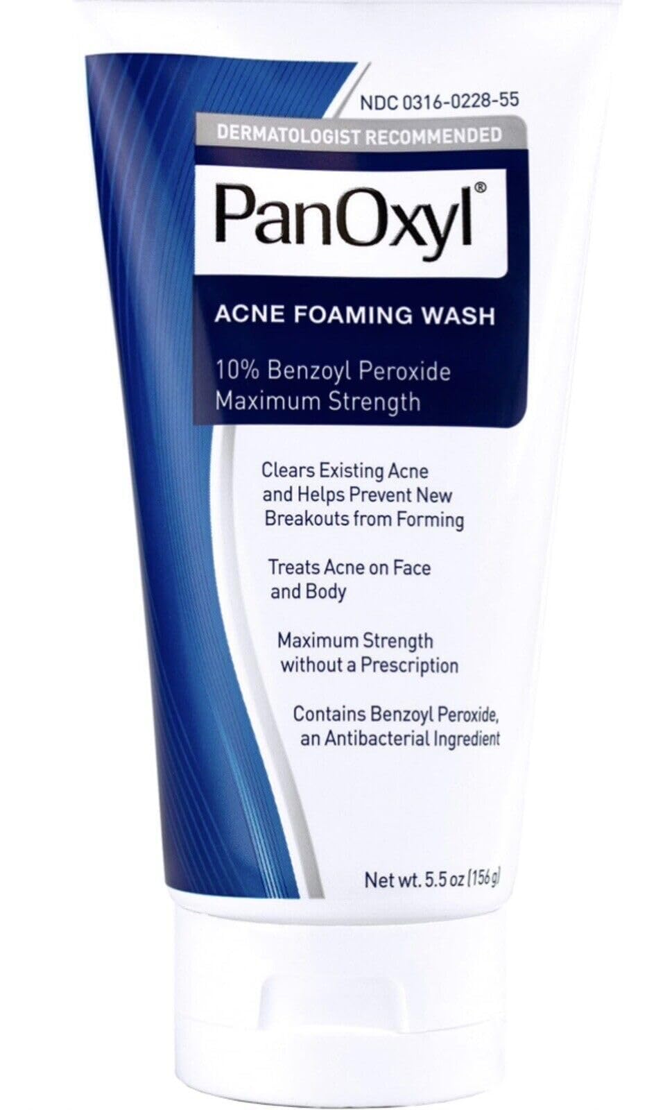 PanOxyl 10% Acne Foaming Wash 5.5 Ounce (Value Pack of 2)