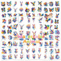 117 PCS Christmas Watercolor Animals Temporary Tattoos for Adults, Cute Temp Tattoos Stickers for Women Men Body Arm Shoulder BBQ Beach Swimming Pool