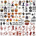 Halloween Temporary Tattoos & Fake Scars Set - 160+ Designs