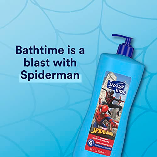 Suave Kids Spider-Man 3 in 1 Shampoo Conditioner Body Wash 28oz