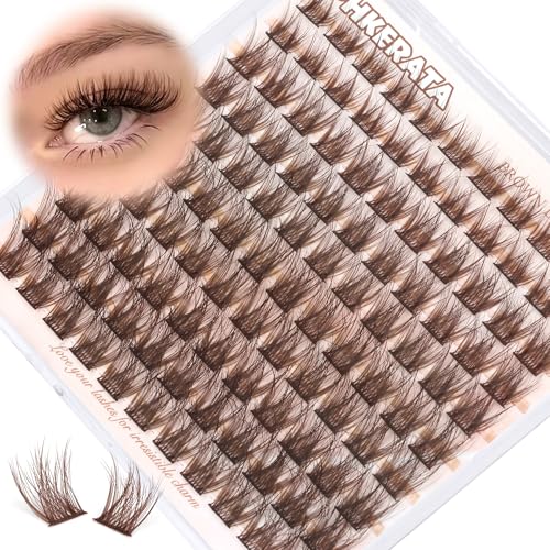 Brown Wispy Lash Clusters - Natural Eyelash Extensions 10-16mm