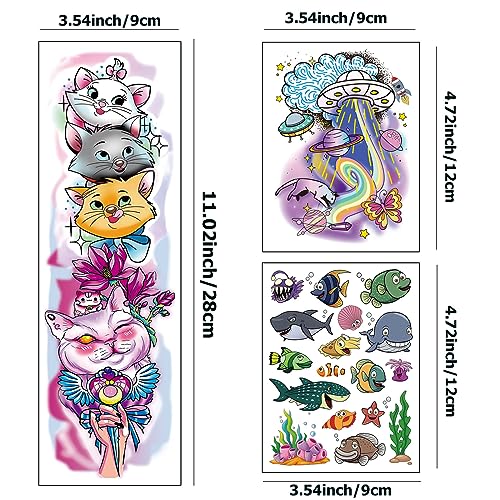 Tazimi 380 Styles Temporary Tattoo Sleeves - 27 Sheets Full & Half Arm