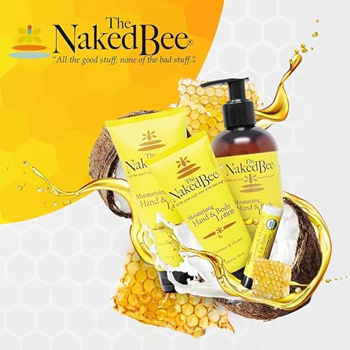 The Naked Bee Nourishing Body Lotion for All Skin Types (6.7 Fl oz) Moisture Replenishing Lotion for Dry Skin with Citron & Honey (Pack of 2)