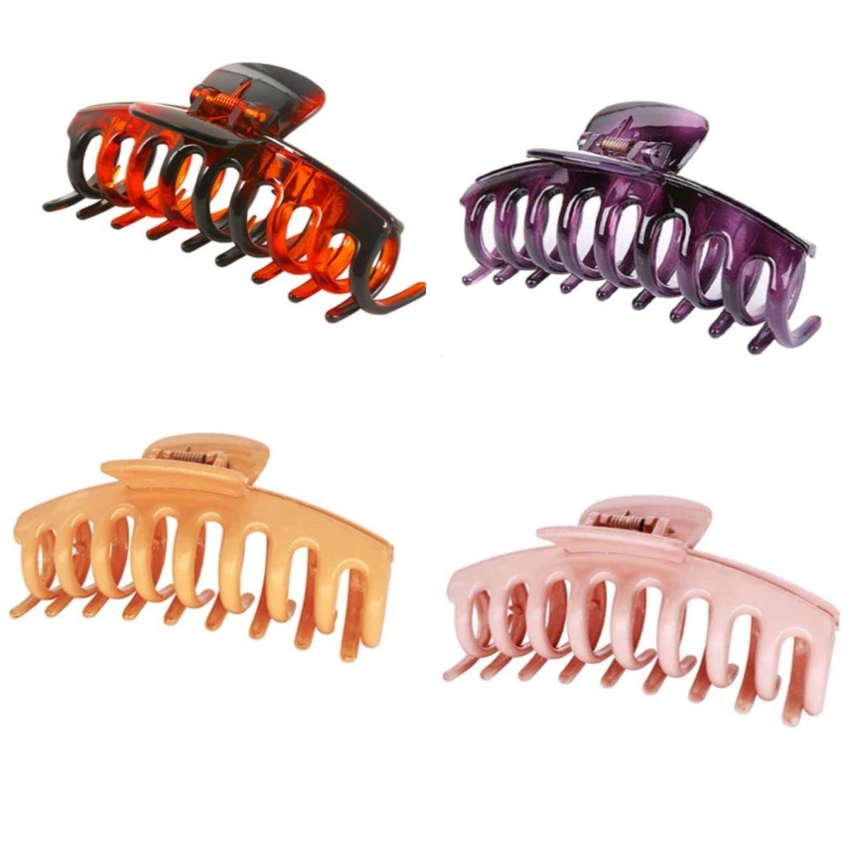 Excelis Hair Clips (4 Pack, DPGGL)