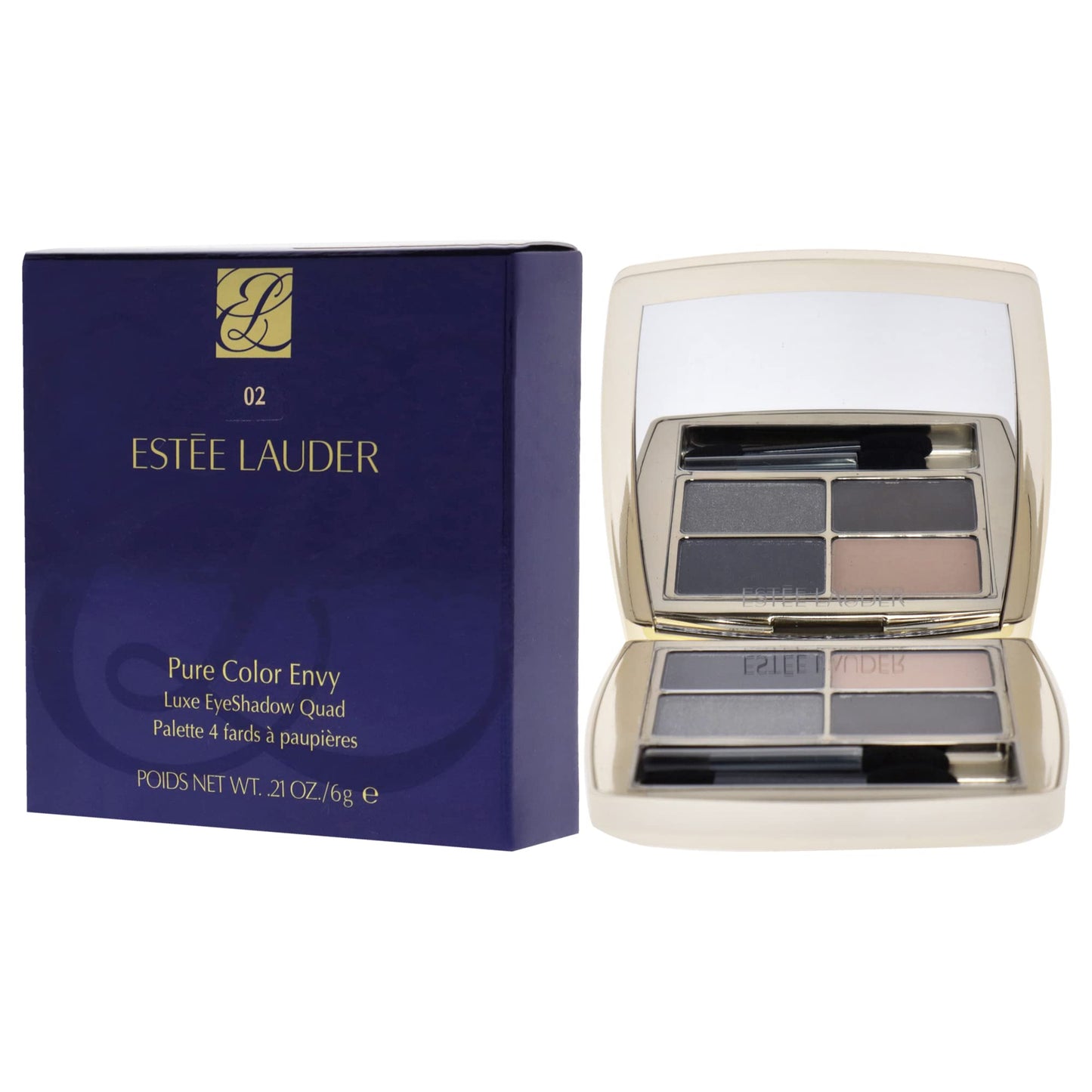 Estee Lauder Pure Color Envy Luxe Eyeshadow Quad - 02 Indigo Night Eye Shadow Women 0.28 oz