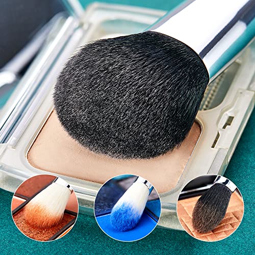 Jessup Makeup Brushes 15 Pcs Makeup Brush Set Beauty Cosmetics Make Up Powder Concealer Eyeshadow Eyeliner Blending Lip Brush Tools (Black/Silver) T092